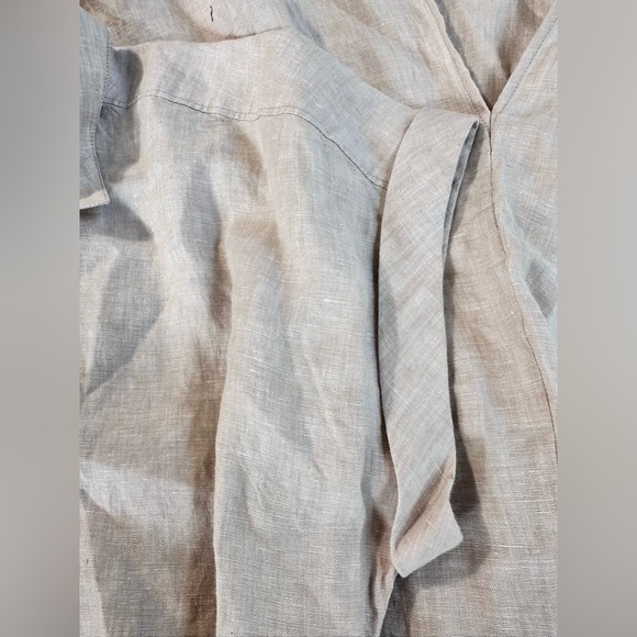 NEW Tommy Bahama Coastalina Linen Maxi Shirt Dress Natural Khaki Size Small NWT - Picture 9 of 13